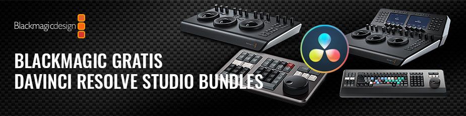 Blackmagic Gratis DaVinci Resolve Studio Bundle - im TONEART-Shop