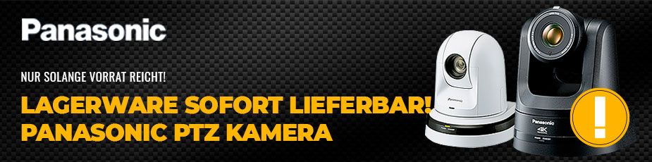 Sichern Sie sich Ihre Panasonic PTZ Kamera im TONEART-Shop